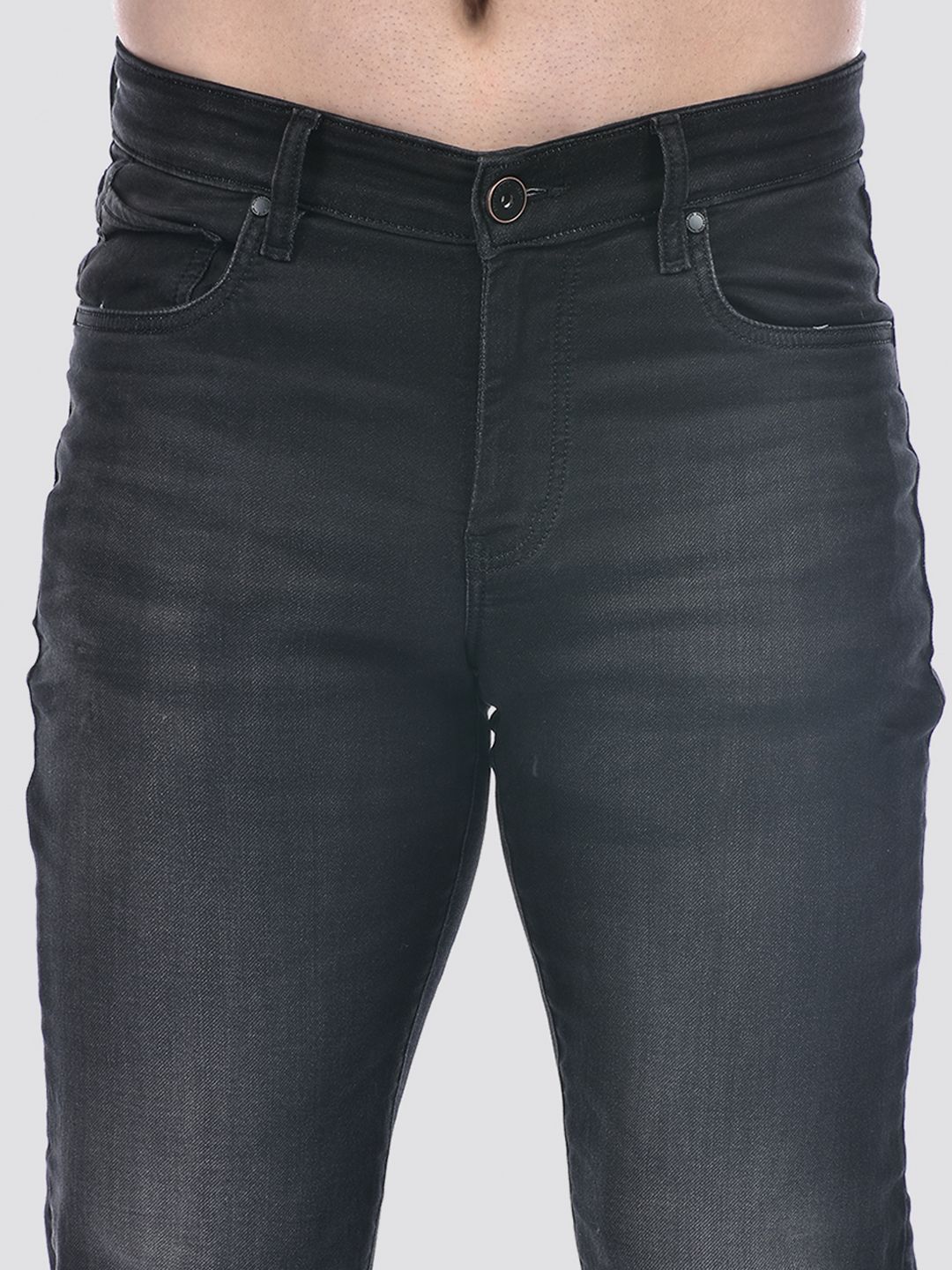 Numero Uno Men Black Regular Fit Sustainable Jeans